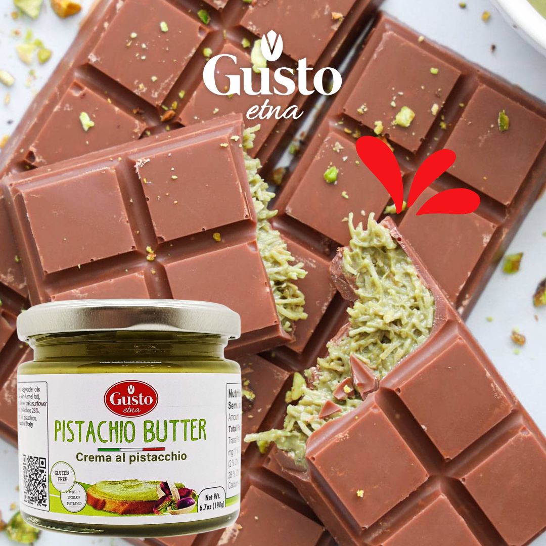 Gusto Etna Sicilian Pistachio Cream Spread (35% Pistachio) – 190g / 6.7 oz
