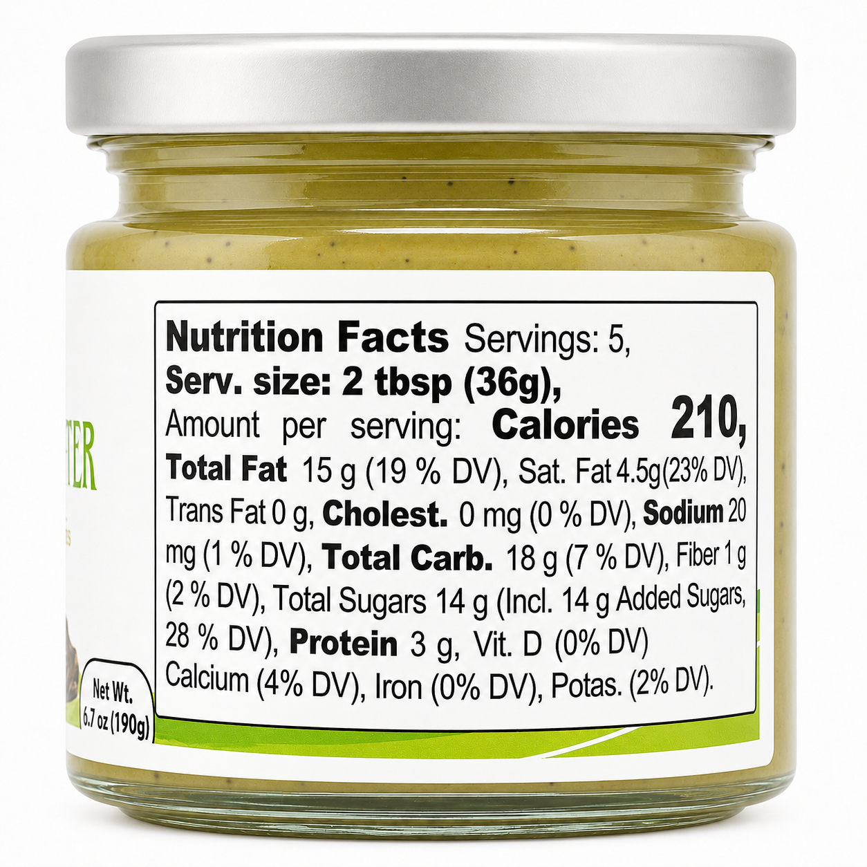 Gusto Etna Sicilian Pistachio Cream Spread (35% Pistachio) – 190g / 6.7 oz