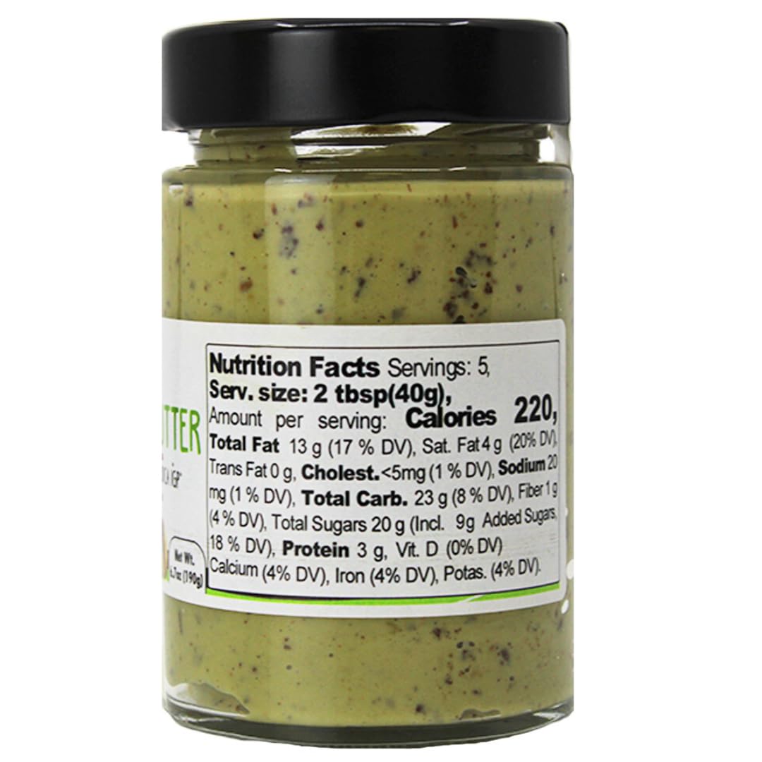 Gusto Etna Pistachio Butter with Chocolate Crumbles - 28% Pistachio,  6.7 oz(190g)