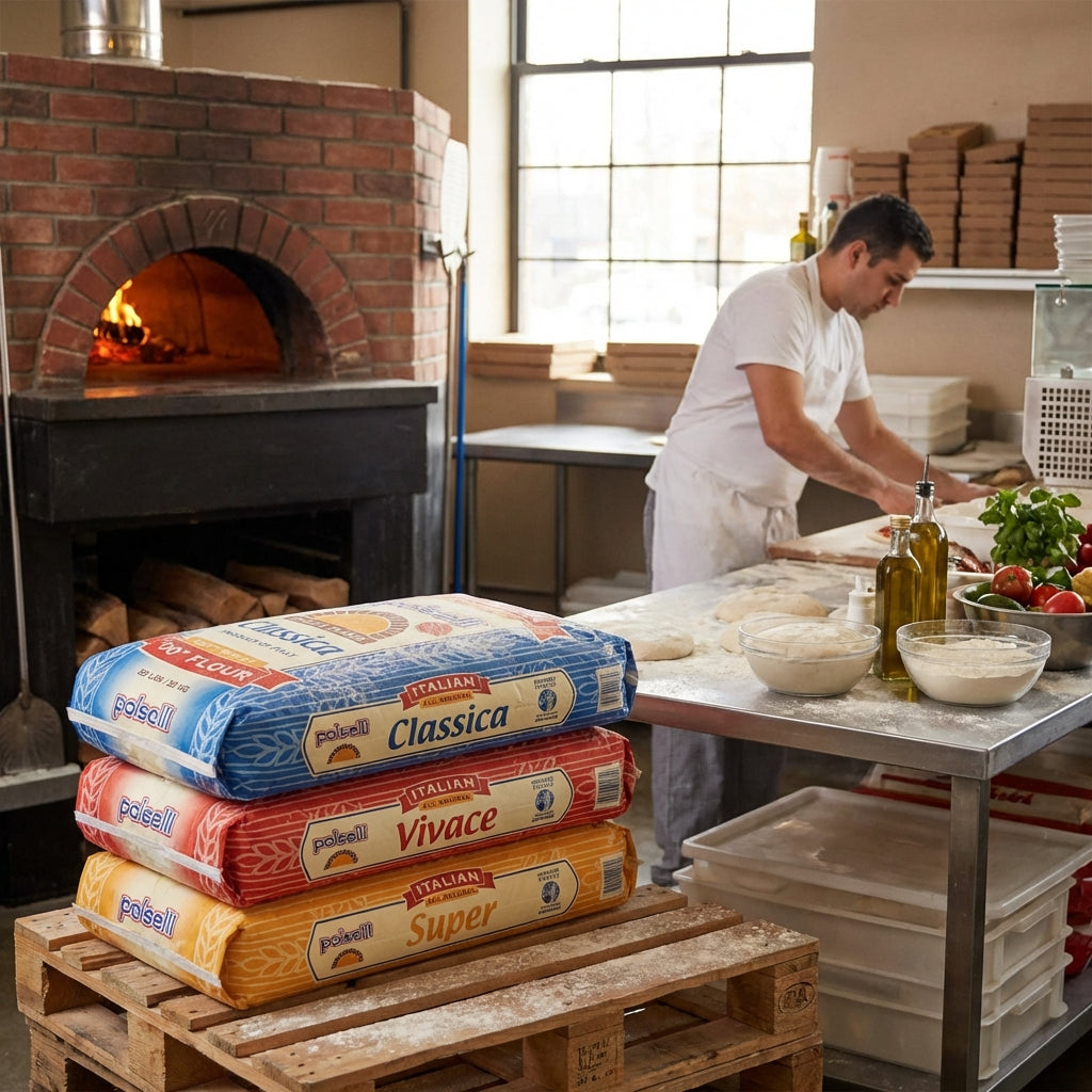 Polselli, Classica Tipo 00 Pizza Flour, Neapolitan, 55 lb  (25 kg)