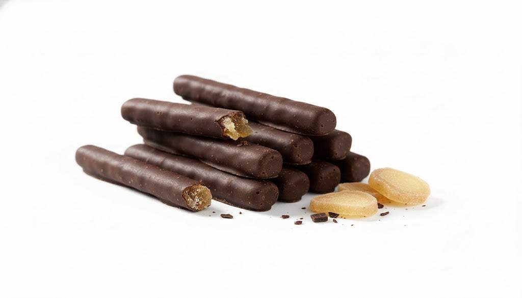 Andy Anand Vegan Belgian Dark Chocolate Ginger – All-Natural Fresh Ginger Dipped in Luxurious 60% Cocoa Butter Dark Chocolate, Exquisite Sweet & Spicy Indulgence (1 lb)