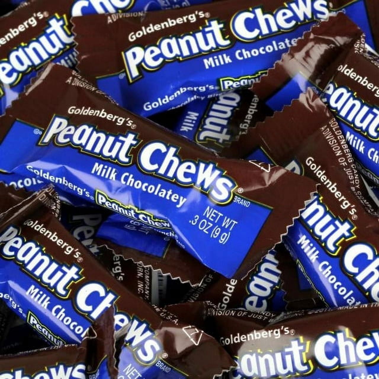 GoldenbergS Peanut Chews Milk Chocolate , 4.5 Pound Bag, 225 Pieces