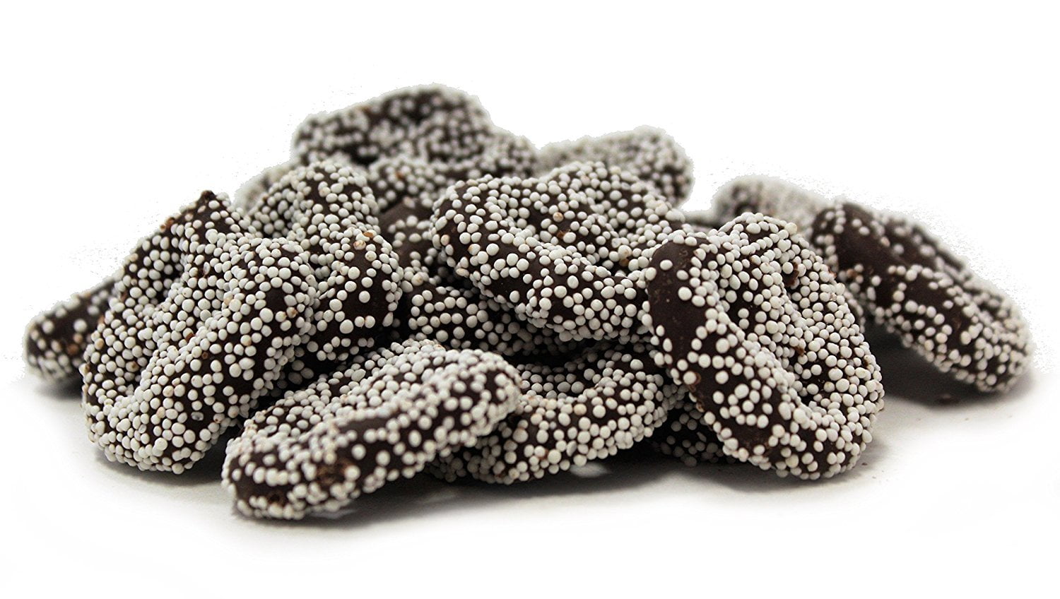 Gourmet Dark Chocolate Covered Pretzels With White Nonpareil By Its Delish 2 Lbs