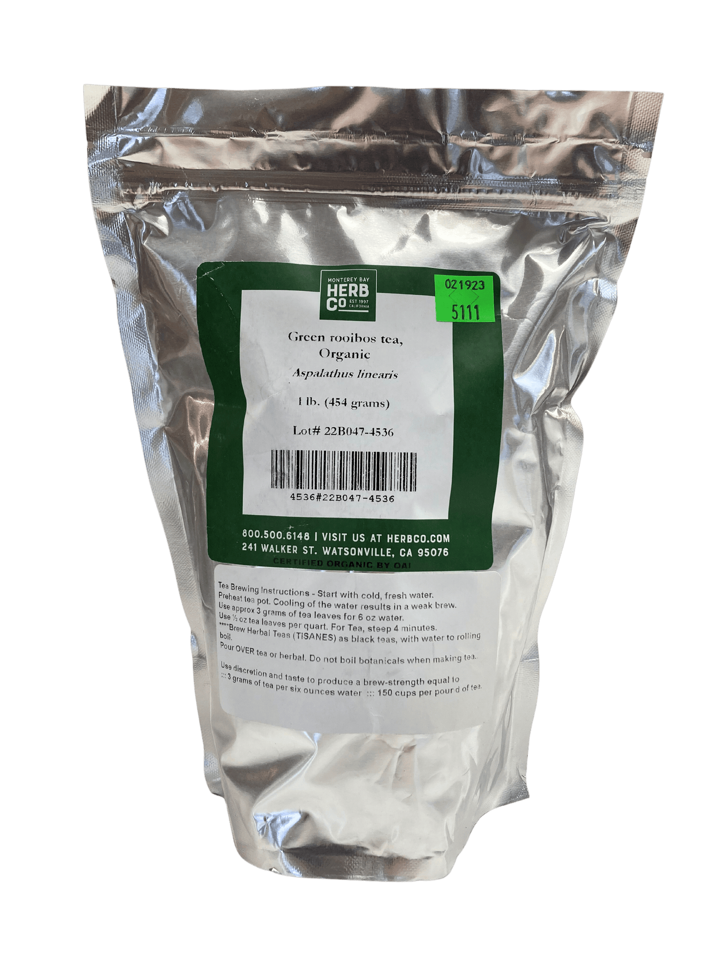 Rooibos Tea, Green, Organic