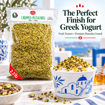 Gusto Etna Sicilian Raw Chopped Pistachios – 1kg (2.2 lb) Bulk