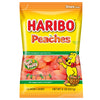 Haribo Gummy Candy, Peaches Gummies, Large Peg Bag, 8 Oz