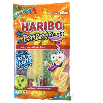 Haribo Pasta Basta Sauer – Vegan German Sour Candy Belts (Germany)