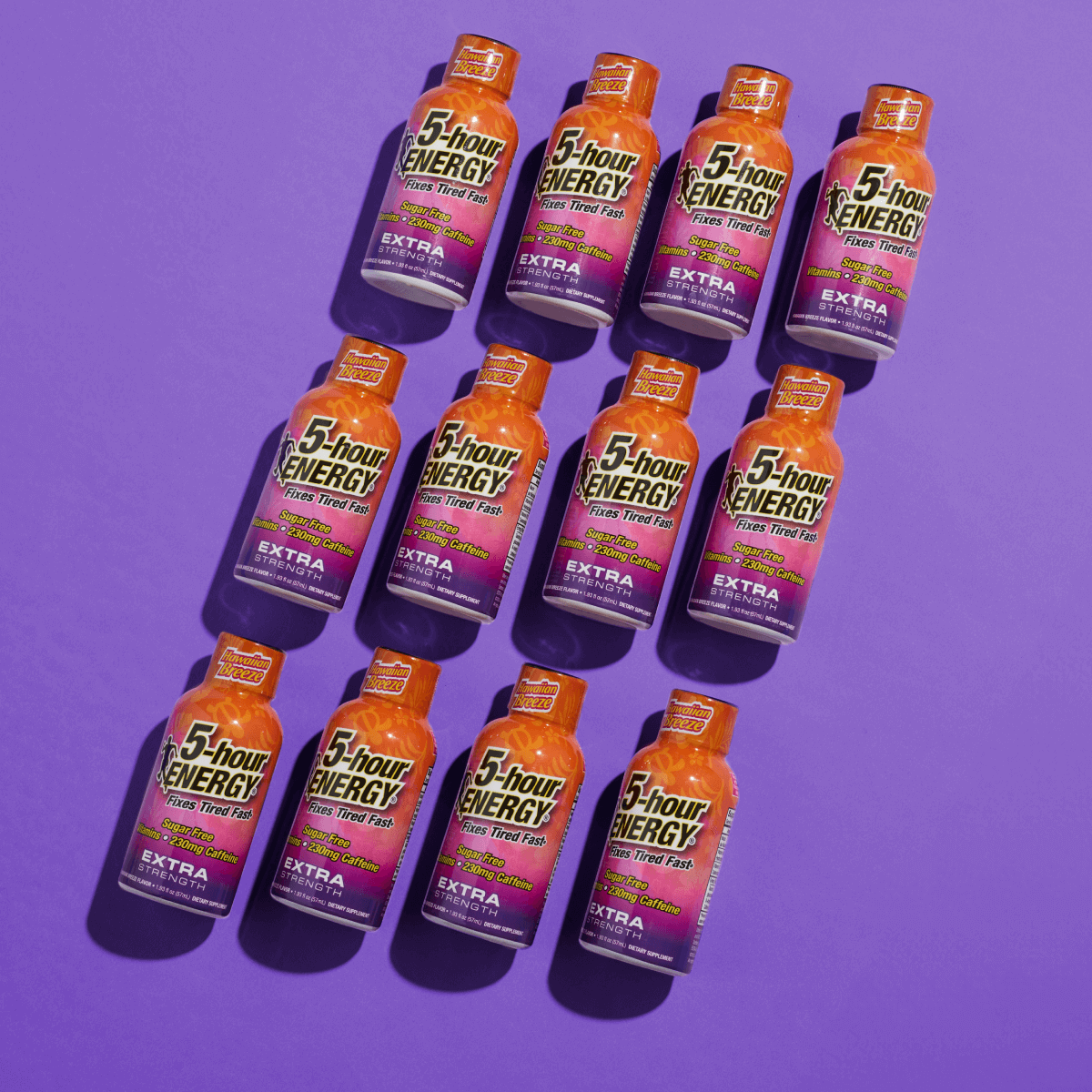 24 Pack 5-hour ENERGY Extra Strength Shots, Hawaiian Breeze Flavor Flavor, 1.93 Fl Oz