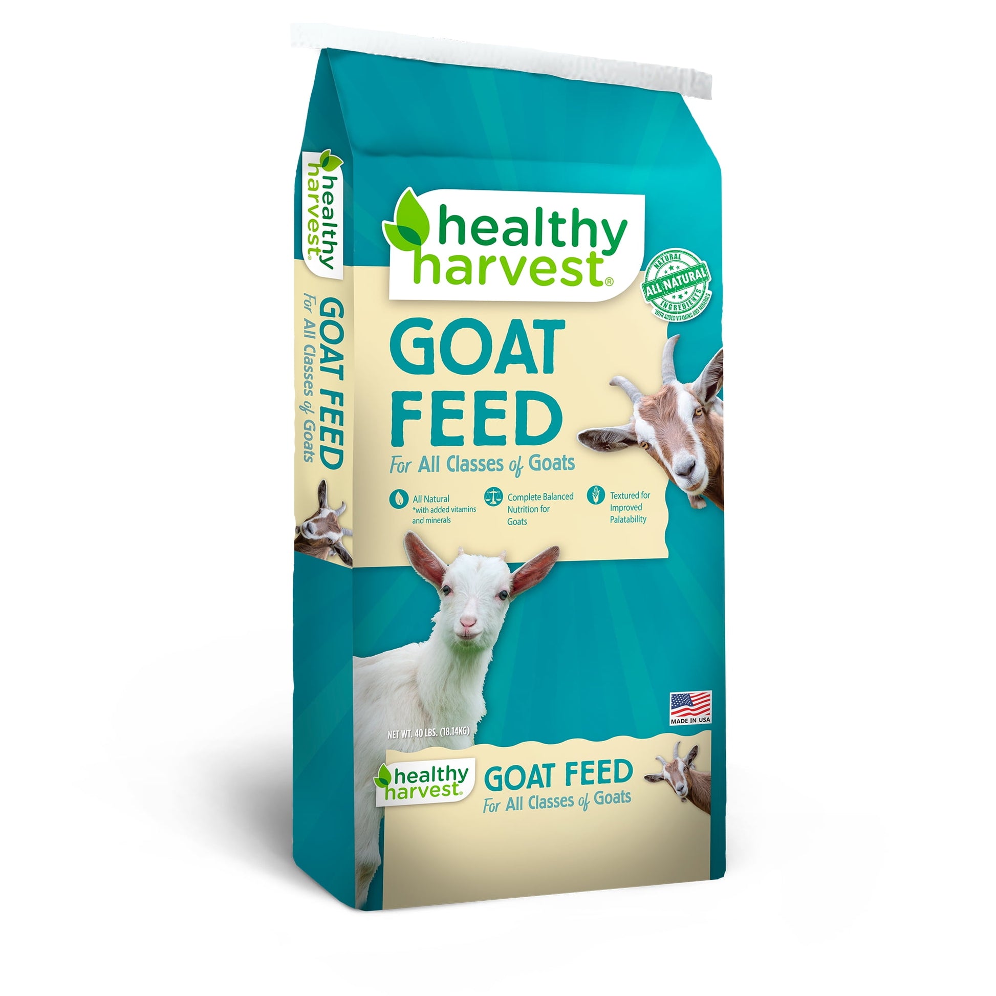 Healthy Harvest All Natural 16% Textured Goat Feed, 40 Lb Bag