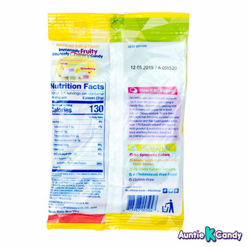 Morinaga Hi Chew Original Mix Bag Chewy Candy Strawberry, Green Apple, Grape Flavors, 3.53 oz