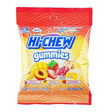 Morinaga Hi-Chew Gummies with Peach, Mango, Strawberry
