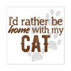Home With My Cat Sticker