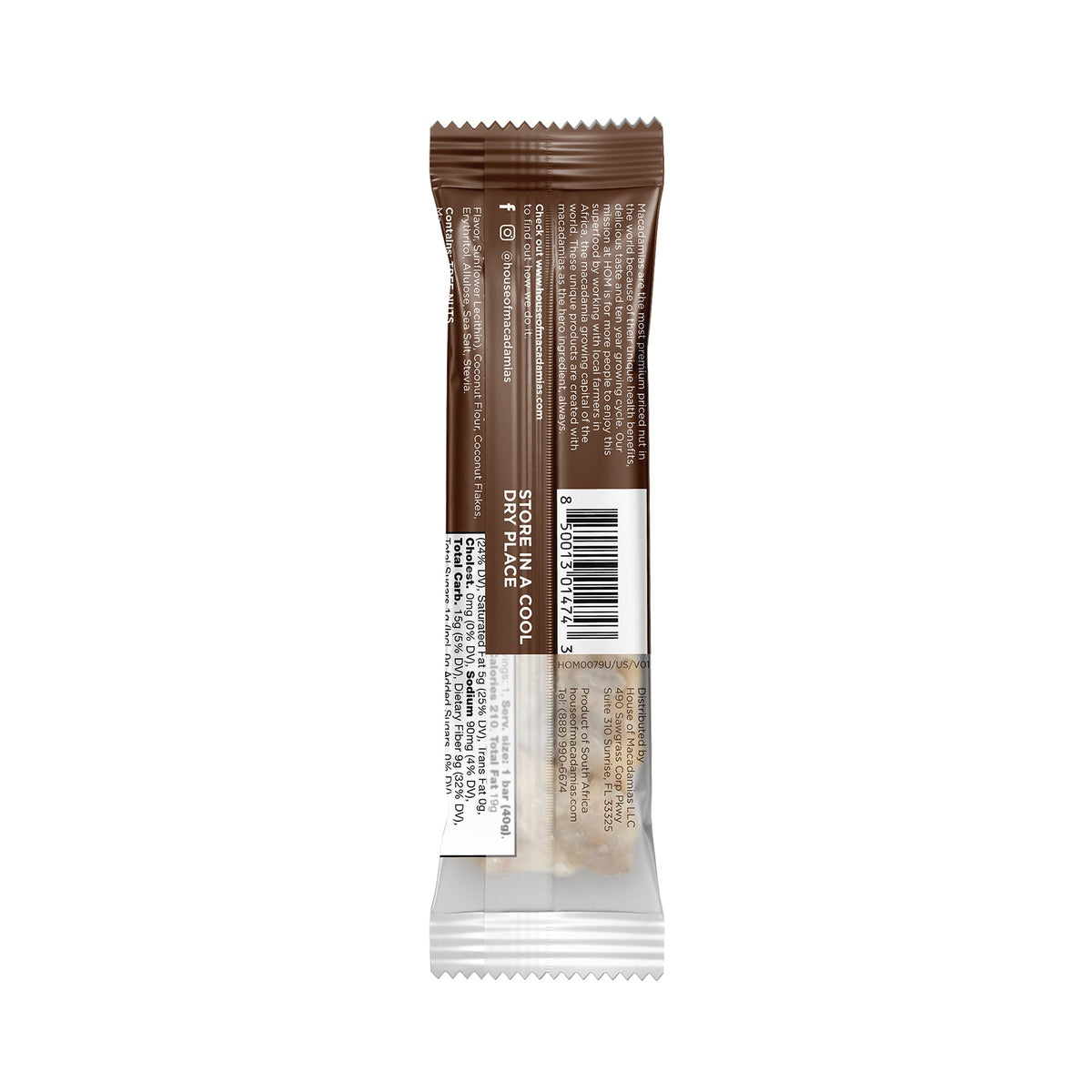 Chocolate Macadamia Nuts Snack Bar (12 Bars)