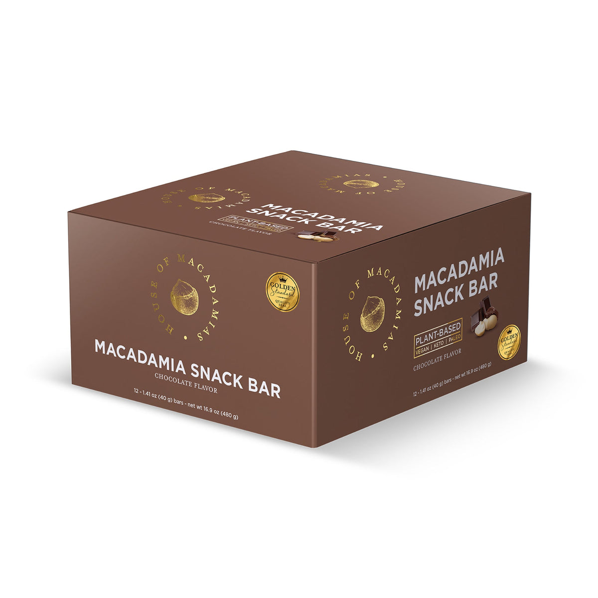 Chocolate Macadamia Nuts Snack Bar (12 Bars)