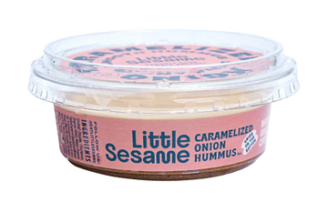 Organic Hummus with Caramelized Onions