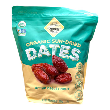 Sunny Fruit Organic Pitted Deglet Nour Dates – 48 Oz