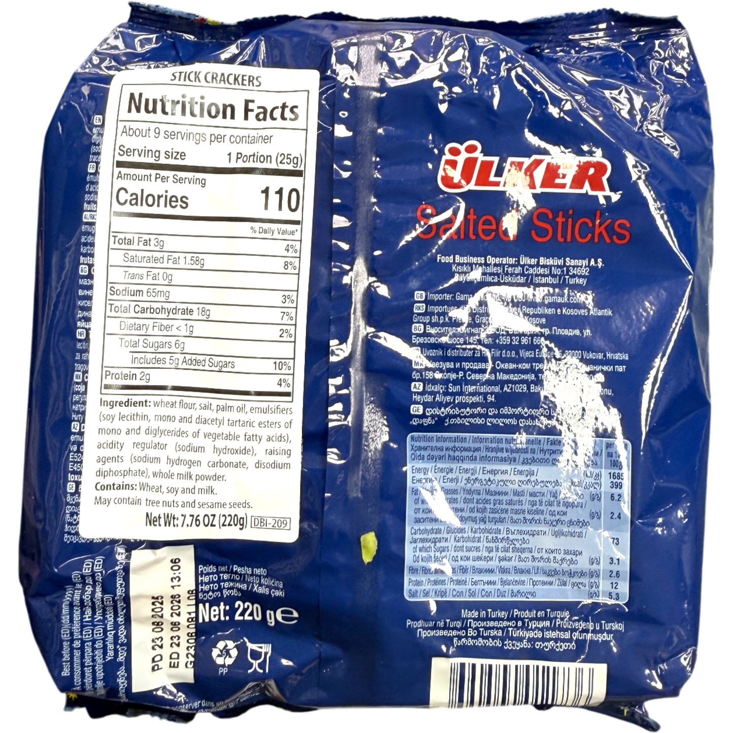 Ulker Salted Sticks - Crunchy and Savory Snack Perfect For Any Occasion