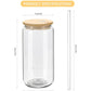 Pumpkin Glass Iced Coffee Cup – 16oz Iced Coffee Tumbler with Lid & Straw