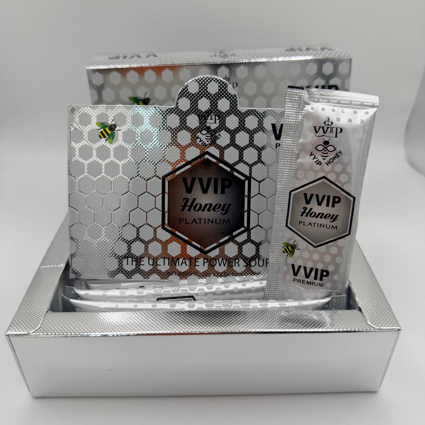 Platinum Honey — Pure Honey Sachets — 20g x 12 Pack