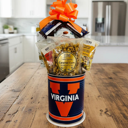 Virginia Cavaliers Gift Basket - Premium Snacks & Team Spirit Gift Tin