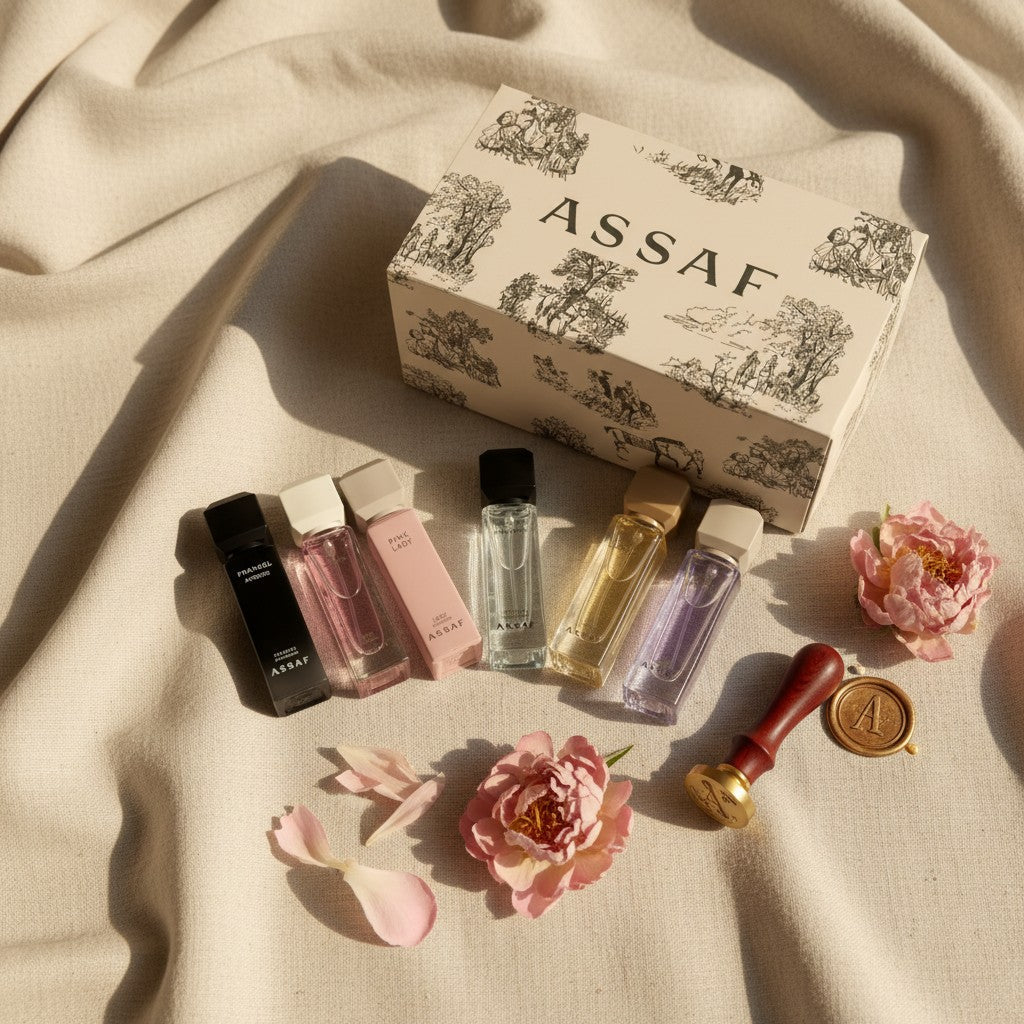 Assaf Riyadh Discovery Box — 6x5ml Arabian Perfume Sampler Set