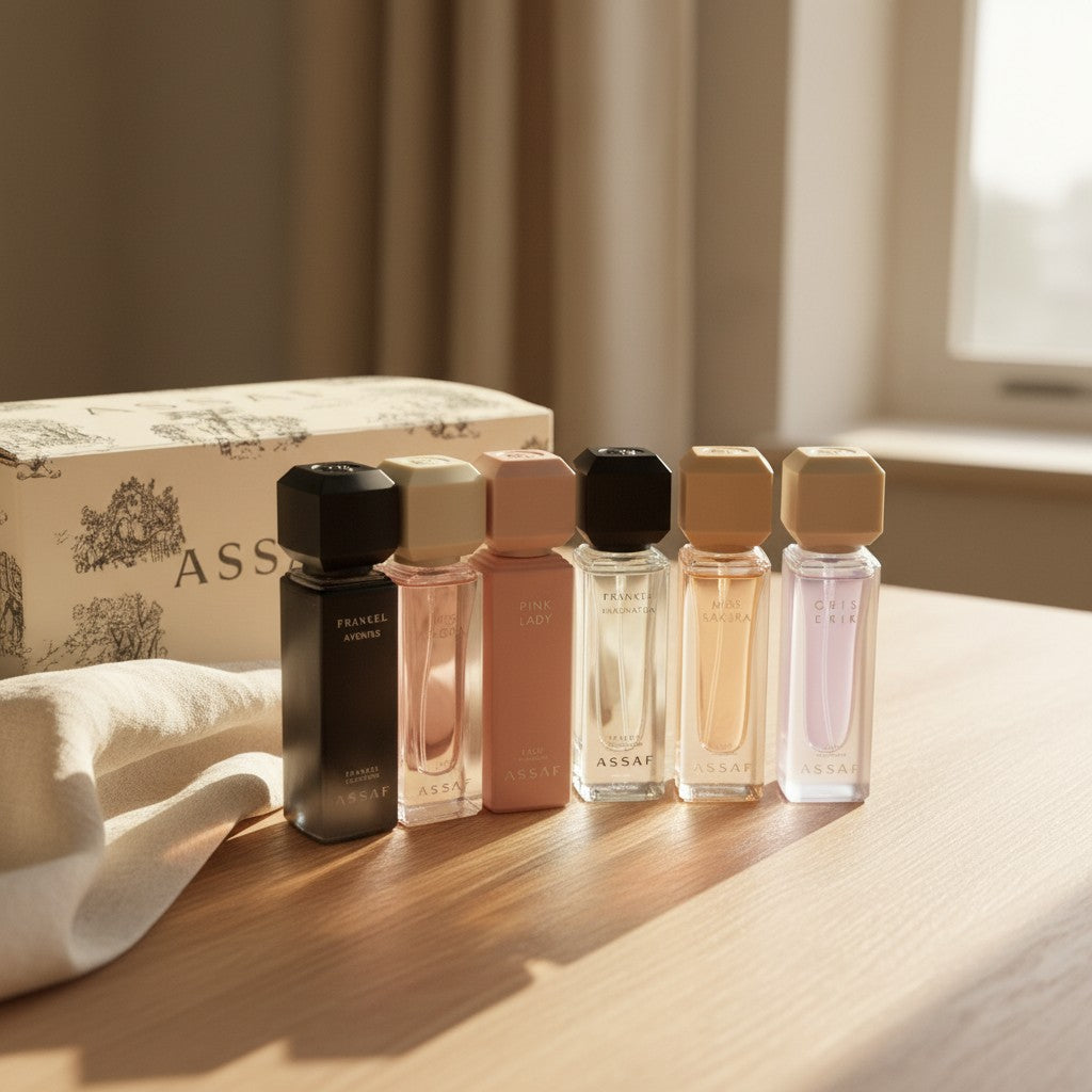Assaf Riyadh Discovery Box — 6x5ml Arabian Perfume Sampler Set
