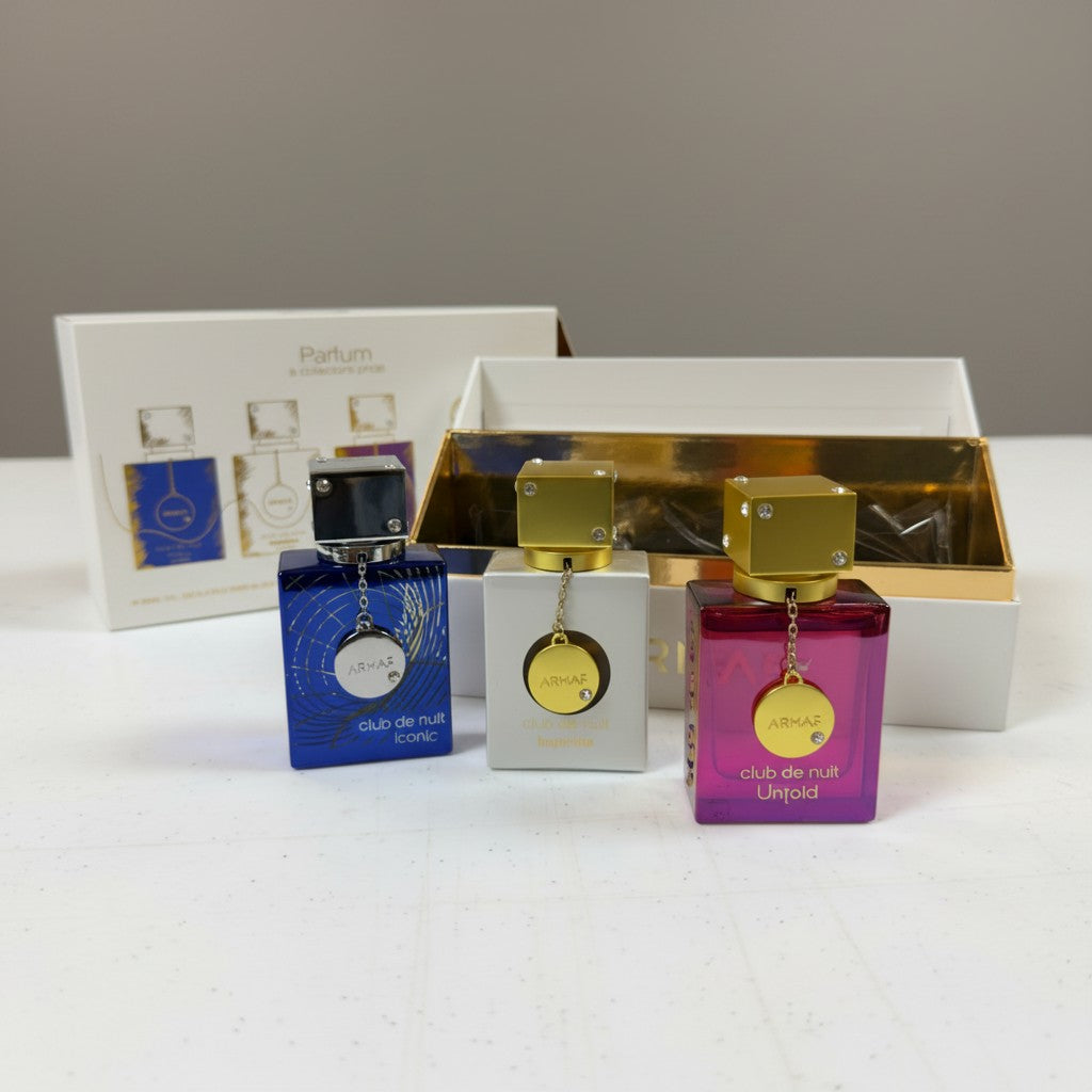 Armaf Club de Nuit Parfum Gift Set — Iconic + Impériale + Untold (3x30ml)