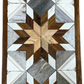 Handmade Amish Barn Quilt Banner Wall Art – 10.5in x 30in Reclaimed Wood Mosaic