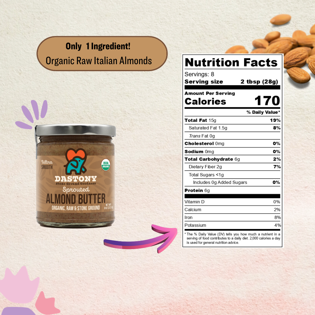 Crunchy Sprouted Almond Butter
