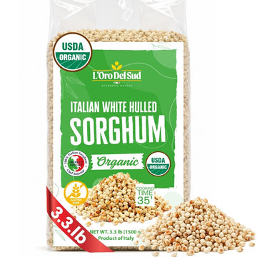 L’Oro Del Sud, Organic Italian White Hulled Sorghum, 52.9 oz (1.5 kg)