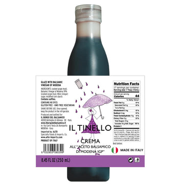 Il Tinello Glaze with Balsamic Vinegar of Modena IGP (8.45 fl oz) 250ml