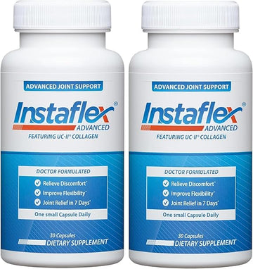 Instaflex Advanced Joint Support Nutritional Supplement Capsule with Doctor Formulated Joint Relief Supplement, Featuring UC-II Collagen & 5 Other Joint Discomfort Fighting Ingredients, 60 Ct