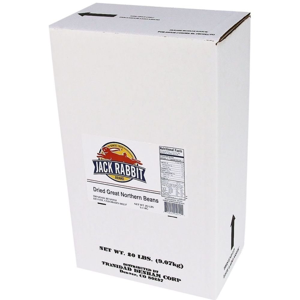 Jack Rabbit Great Northern Beans - 20 Lb. Package, 1 Package Per Case