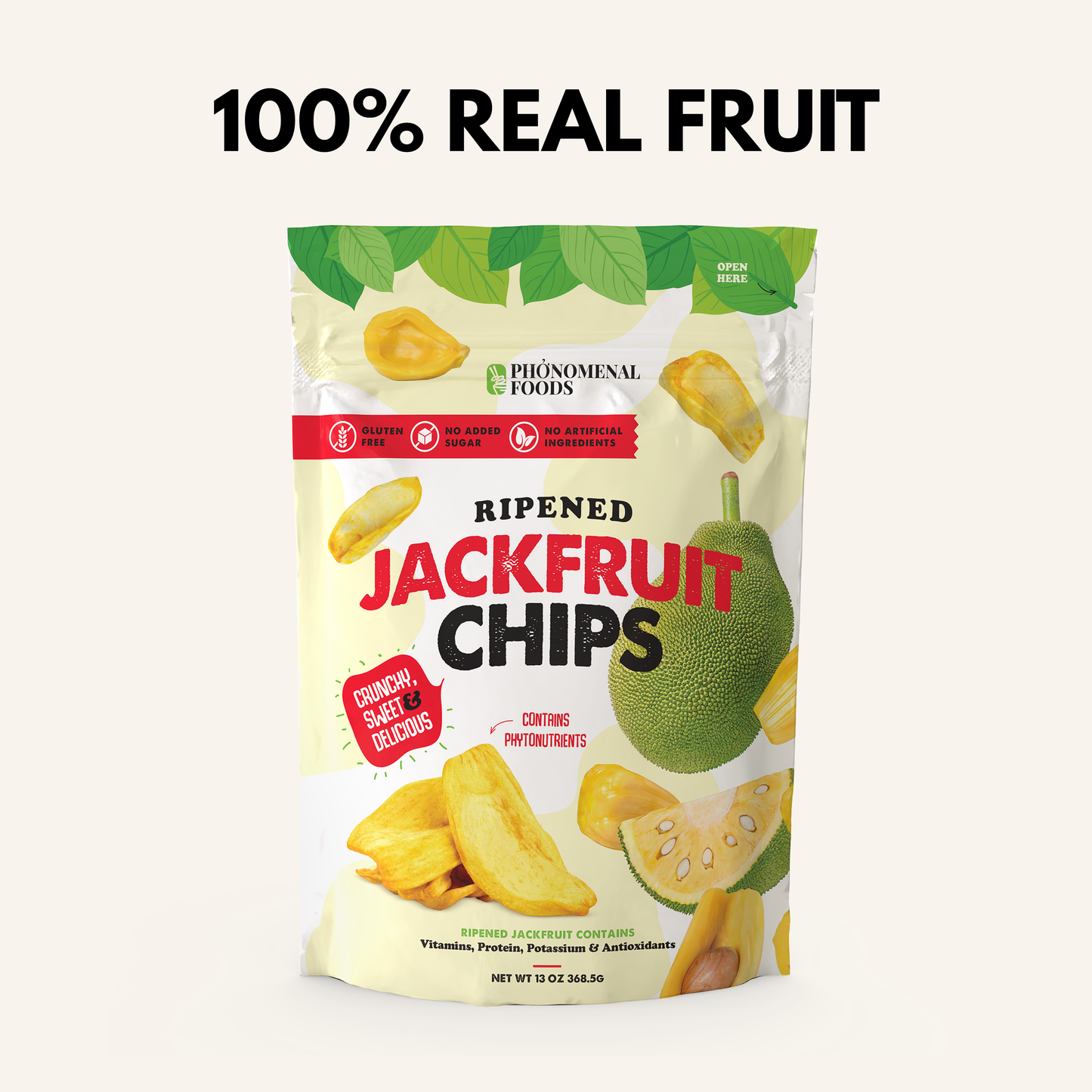 Pho'nomenal Ripened Jackfruit Chips (Standard Size - 5.3oz Bag)