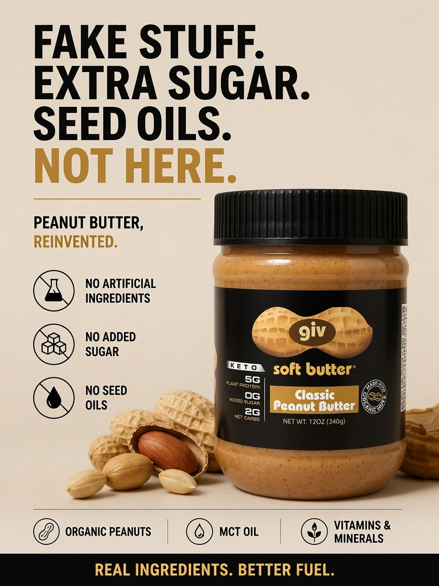 Peanut Better Three 12oz Jars