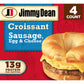 Jimmy Dean Sausage, Egg & Cheese Croissant Sandwiches, 18 Oz, 4 Ct (Frozen)