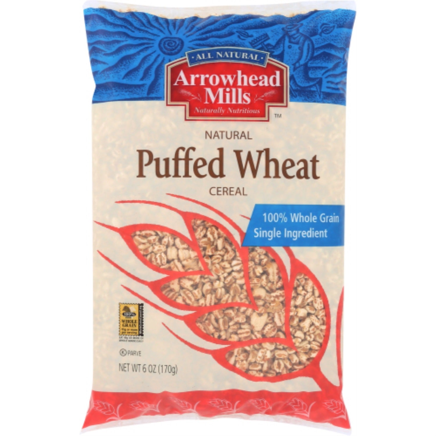 Arrowhead Mills, Cereal Puff Wheat Ns, 6 Oz, (Pack Of 12)