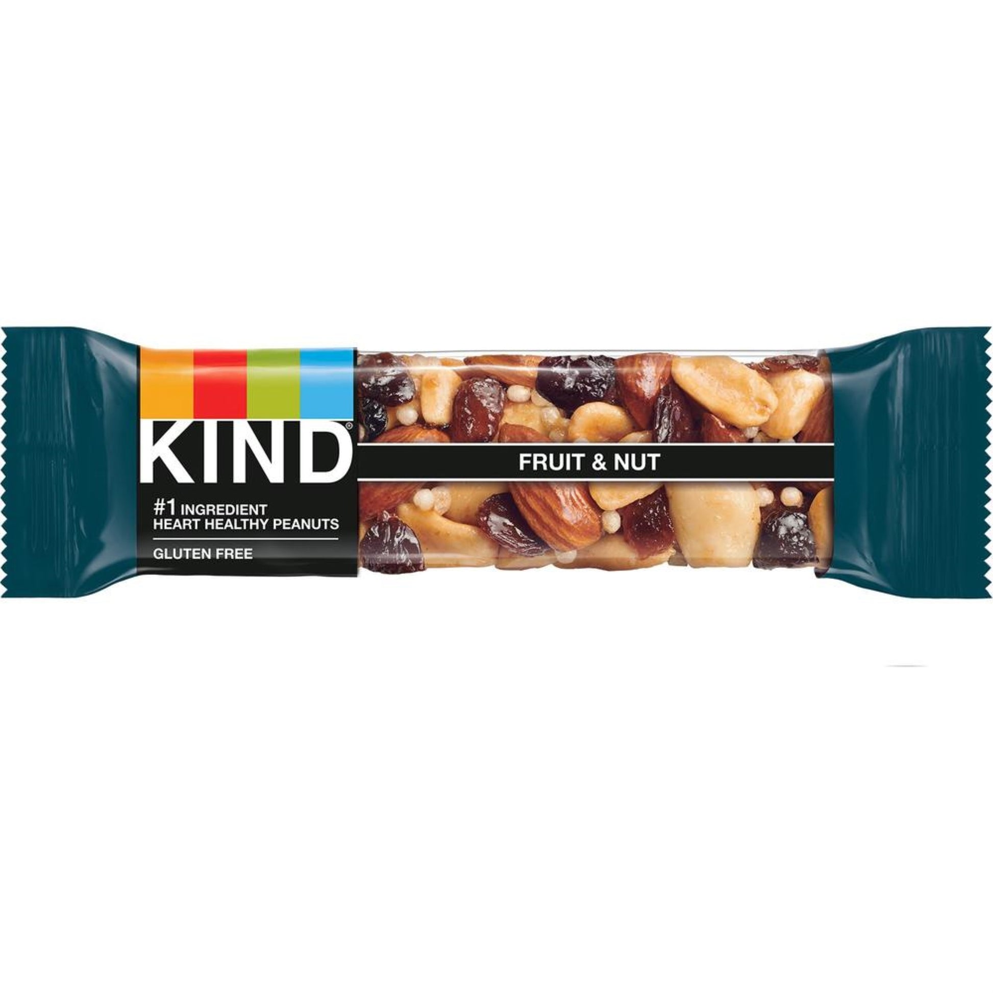 KIND Fruit and Nut Bar - Individually Wrapped, Non-GMO, Gluten-free, Dairy-free, Cholesterol-free, Fat-free, Sulfur dioxide-free