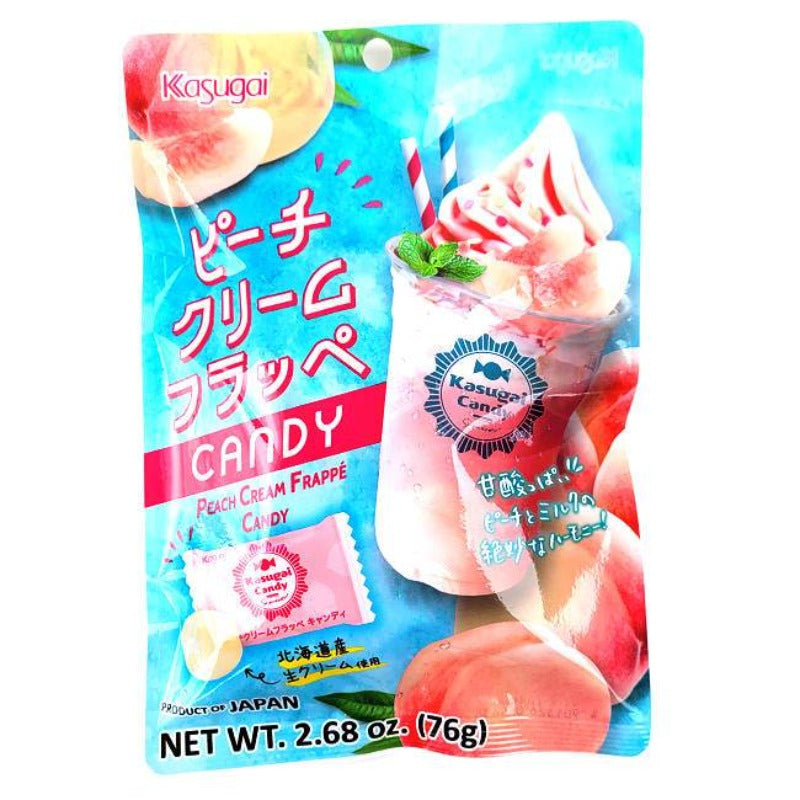 Kasugai Frappe Hard Candy, Peach, Mango or Caramel Cream