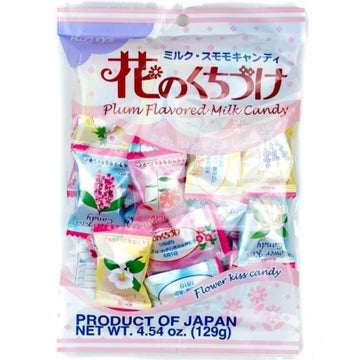 Kasugai Flower Kiss Plum Flavored Milk Hard Candy Japan