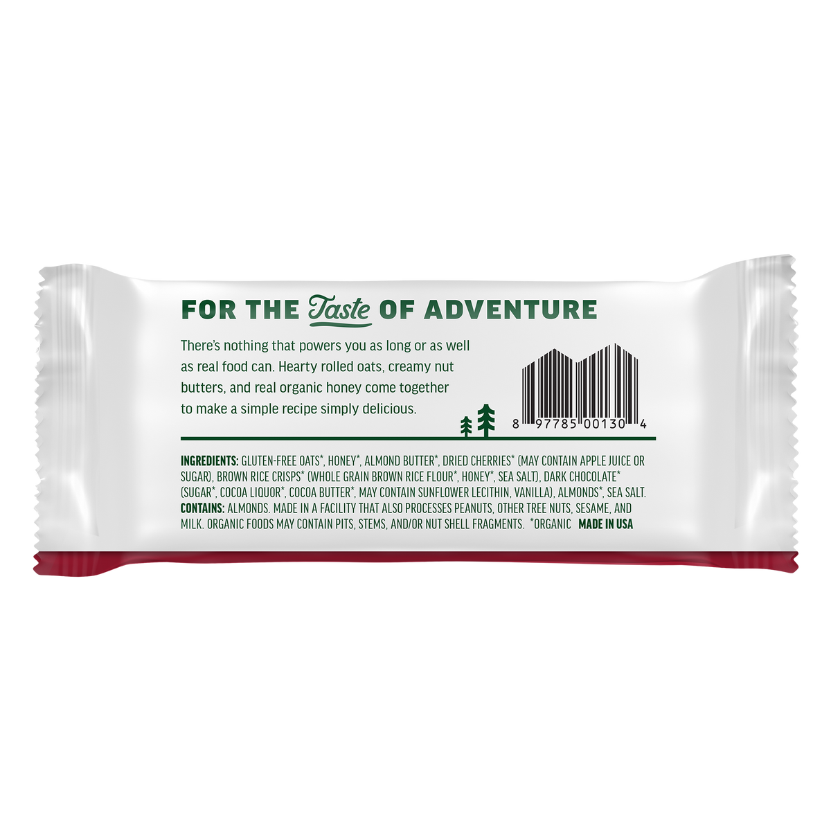 Kate's Real Food Dark Chocolate and Cherry Energy Bars, 12-Pack, 2.2 Oz Each