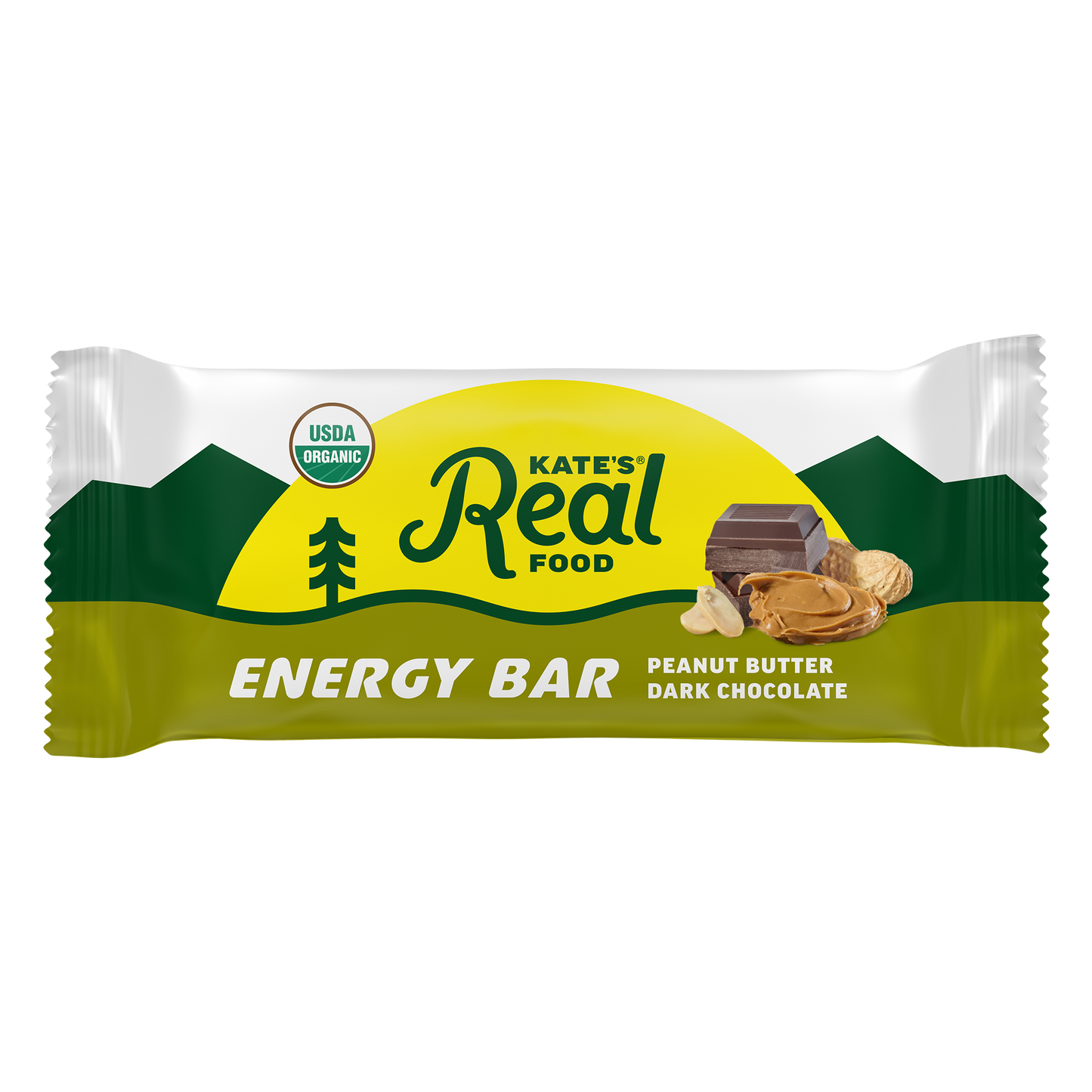 Kate's Real Food Peanut Butter Dark Chocolate Bars - 12pk