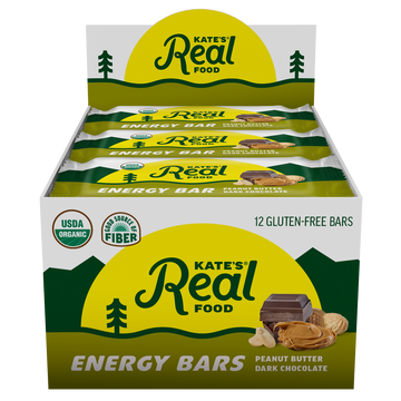 Kate's Real Food Peanut Butter Dark Chocolate Bars - 12pk
