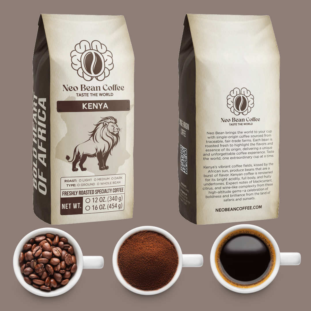 Kenya Freshly Roasted Single-Origin Specialty Coffee