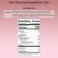 Andy Anand Sugar-Free Keto Chocolate Strawberry Cake, 9-Inch, 2 lb – Low-Carb, Delicious & Decadent, Diabetic-Friendly Birthday Gift Box
