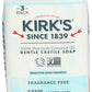 Kirk's Castile Bar Soap 3-Pack