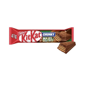 KitKat Chunky Hazelnutty Chocolate Bar – Crispy Wafer with Hazelnut Filling (Australia)