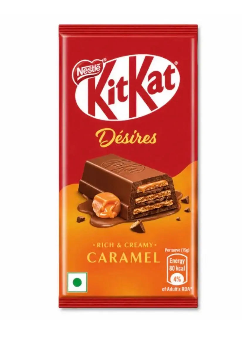 KitKat Desires Caramel – Rich & Creamy Caramel Chocolate Wafer Bar (India)