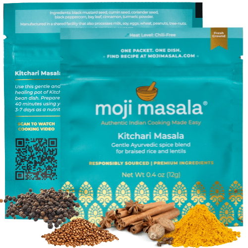 Complete Indian Spice Gift Set – All 14 Blends for Meat, Fish, Vegetable & Rice Dishes | Pre-Measured, 14 Recipes | moji masala®
