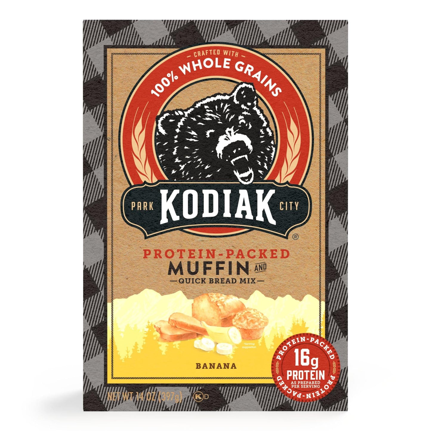 Kodiak Protein-Packed Banana Muffin And Quick Bread Mix, 14 Oz Box